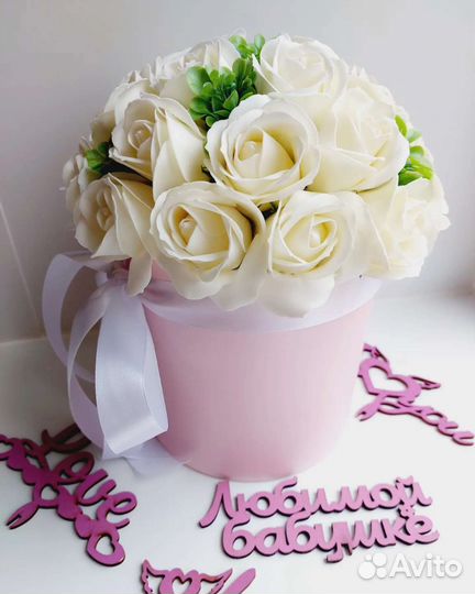 Букеты из мыльных роз, букеты из мыла