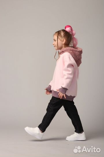 Толстовка с капюшоном для девочки 128