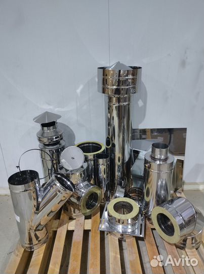 Дымоход 4 м Комплект Прямой Диаметр 120х200