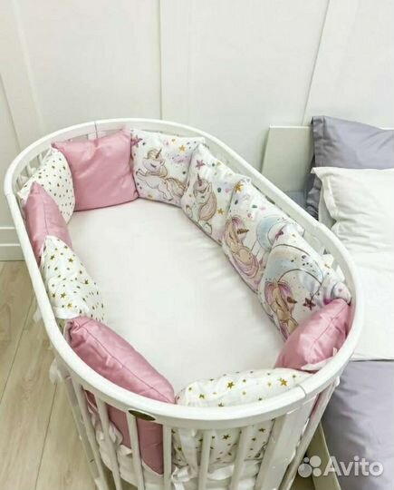 Бортики в детскую кроватку