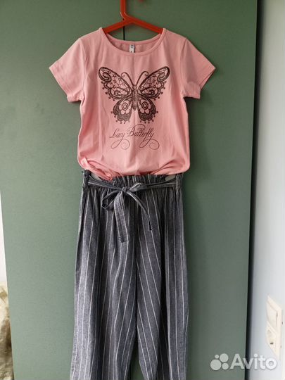 Кюлоты, футболка, рубашка р. 152