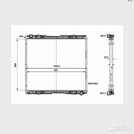 Радиатор охлаждения NRF артикул 519739