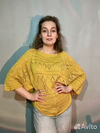 Вязаная кофта в стиле бохо