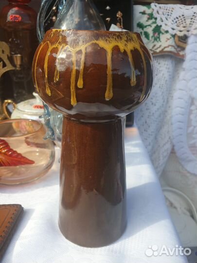 Ваза керамика обливная СССР