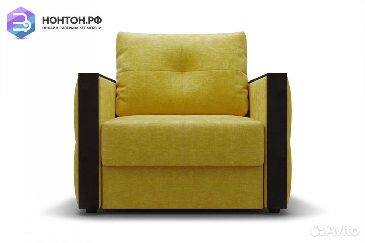 Кресло еврокнижка Инсайд горчичное