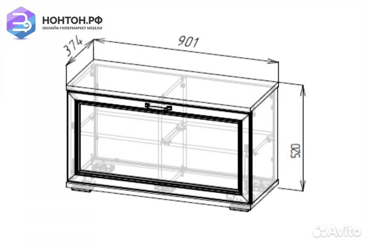 Обувница Александрия об-103 сосна санторини светла