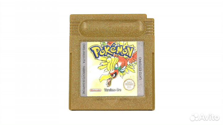 Pokemon Gold Version (Game Boy Color, Без Коробки)