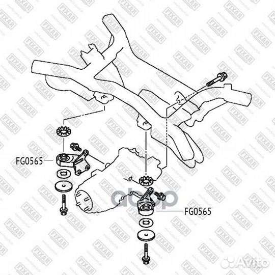 Сайлентблок заднего редуктора FG0565 fixar