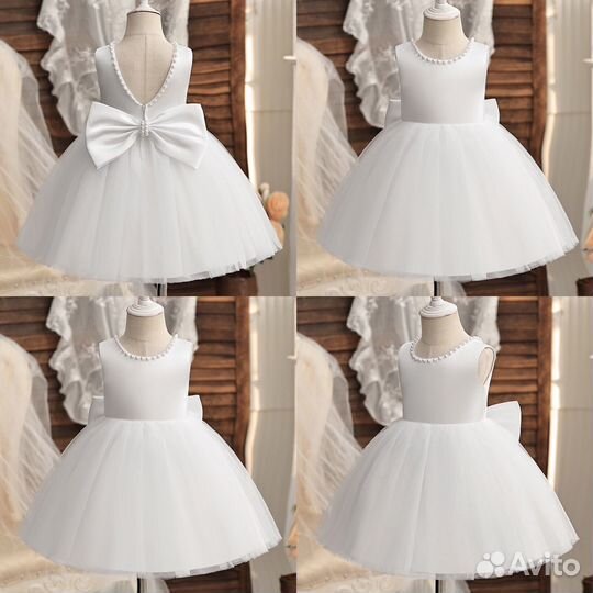 Платье белое праздничное на девочку