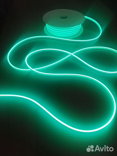 Гибкий неон (бирюзовый), 12 V