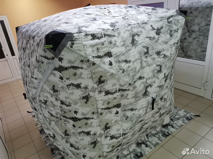 Палатка куб Улов утепленная для зимней рыбалки