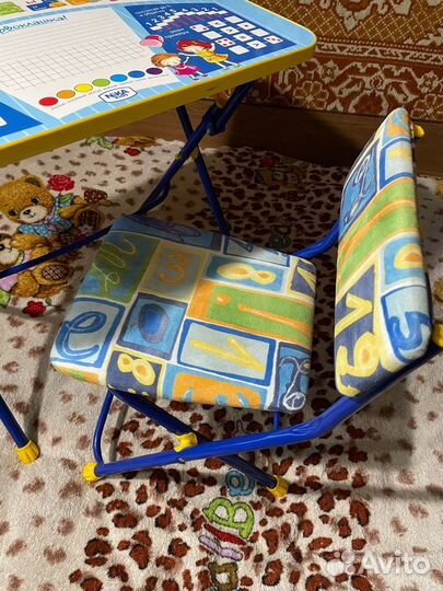 Детский стол и стул складной комплект Nika