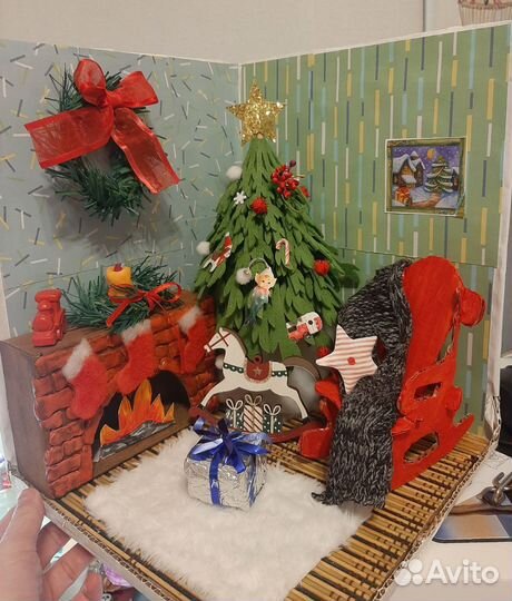 Зимняя новогодняя поделка