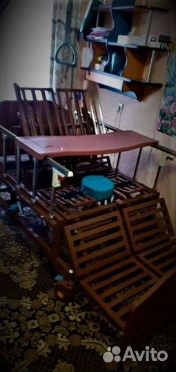 Кровать для лежачих больных с матрасом медицинская