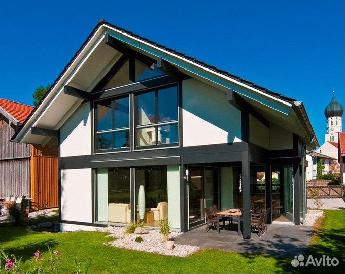 Домокомплект из клееного бруса Фахверк 151 кв