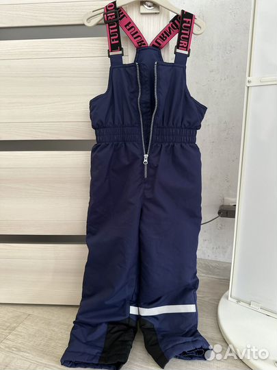 Зимние брюки (комбинезон на лямках) 122