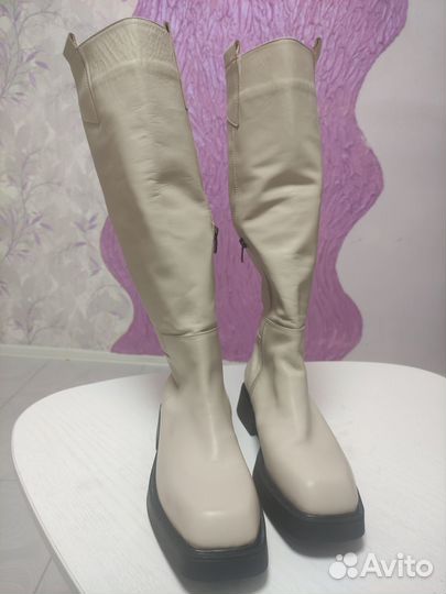 Сапоги женские натуральная кожа 40 размер