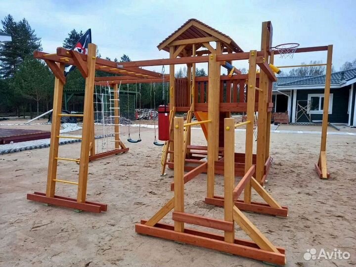 Детский уличный спортивный комплекс для дачи