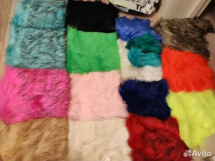 Искусственный мех песец,лама