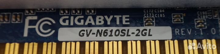 Видеокарта GigaByte GV-N610SL-2GL нерабочая