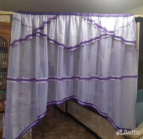 Тюль арка на кухню