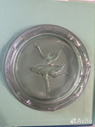 Пепельница СССР стекло