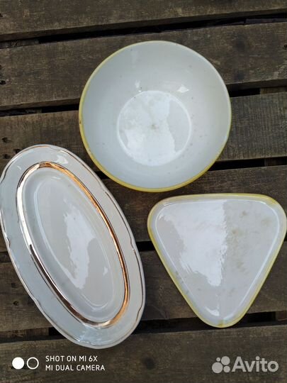 Чайник пиалы салатники СССР фарфор остатки