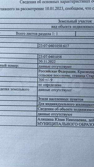 Участок 7 сот. (ИЖС)