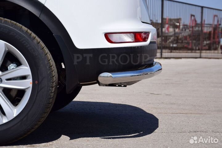 Защита заднего бампера 63мм (нпс) KIA Sportage