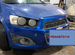 Бампер Chevrolet Авео Т300 цвет синий