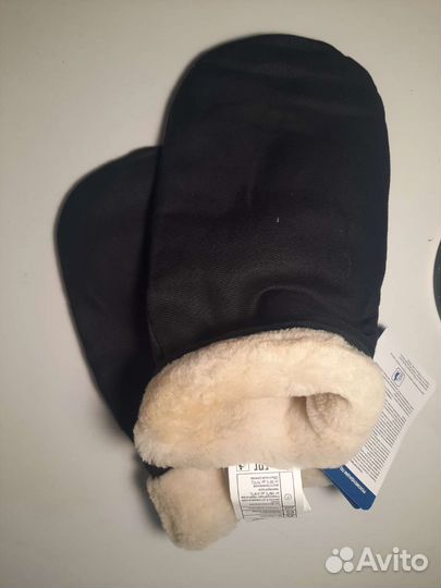 Варежки натуральный мех