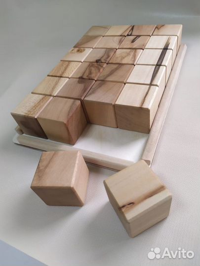 Кубики деревянные новые