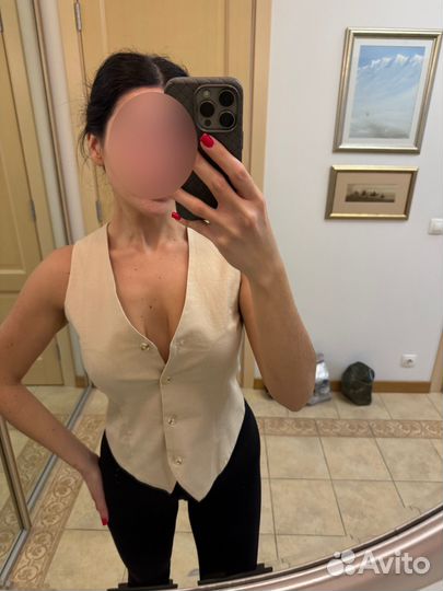 Жилетка женская лен