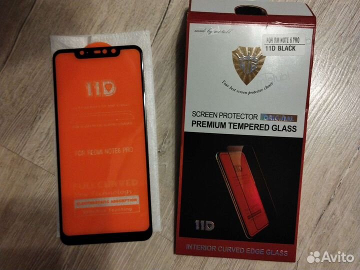 Защитное стекло xiaomi redmi note 6 pro