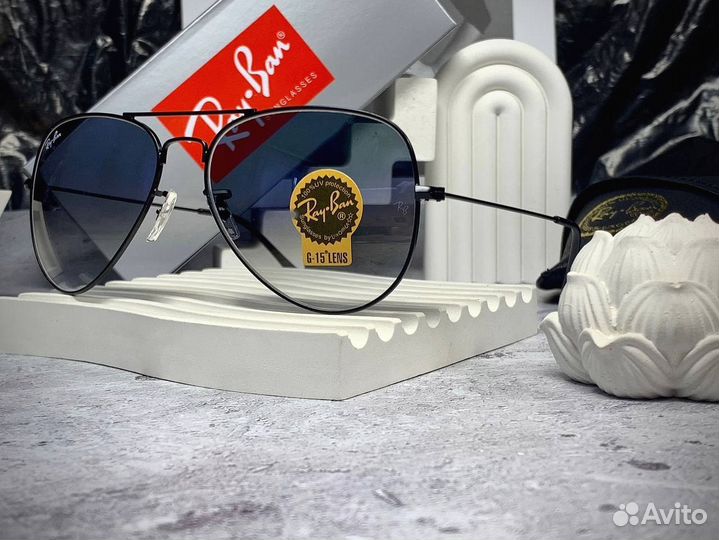 Очки Ray Ban Aviator синие