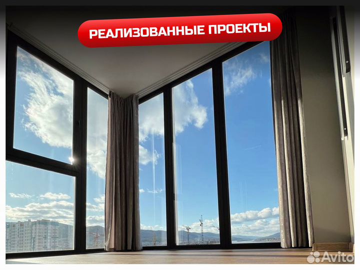 Балконный блок алюминиевый