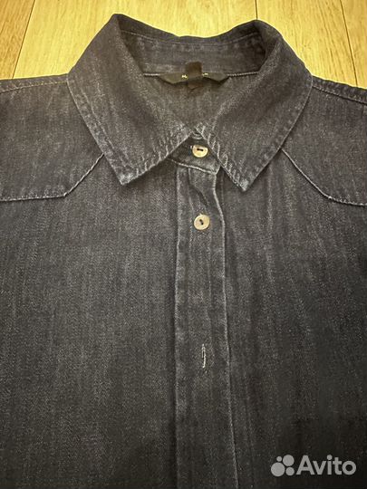 Джинсовая рубашка massimo dutti s