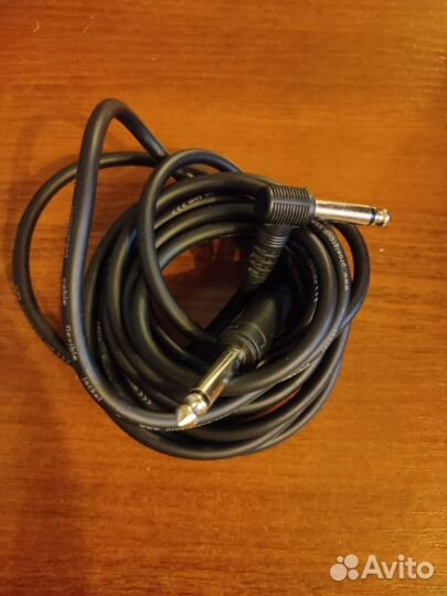 Кабель jack 6.5 + переходник 3.5