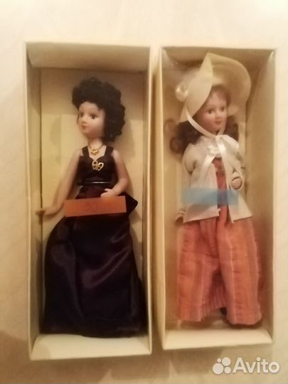 Куклы фарфор.коллекц.11 шт. Новые