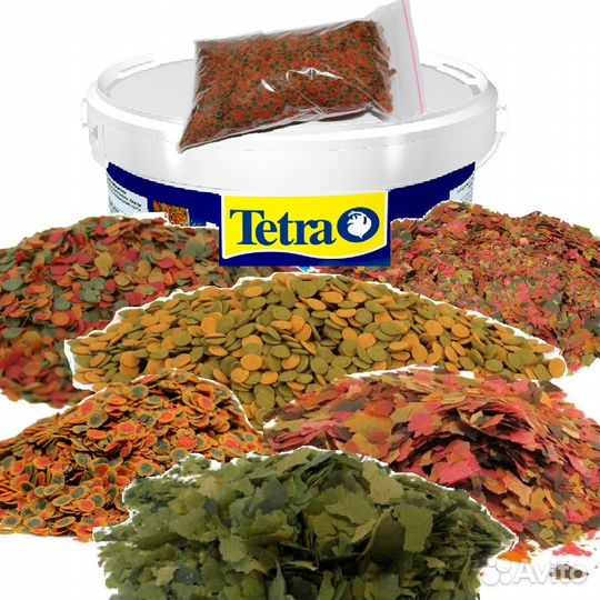 Корм для рыбок на вес Хлопья Чипсы Таблетки Гранул