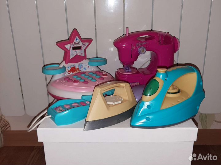 Игрушки пакетом для девочки утюг швейная машинка