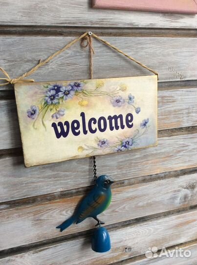 Велком, добро пожаловать,welcome,табличка на дверь