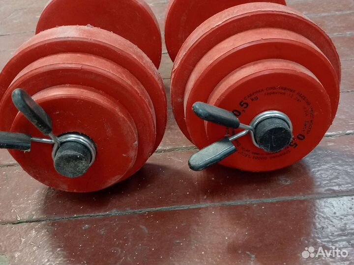 Гантели 2 по 10 кг