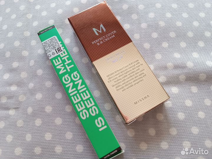 Тональный BB Missha, тушь для ресниц Rad Curly