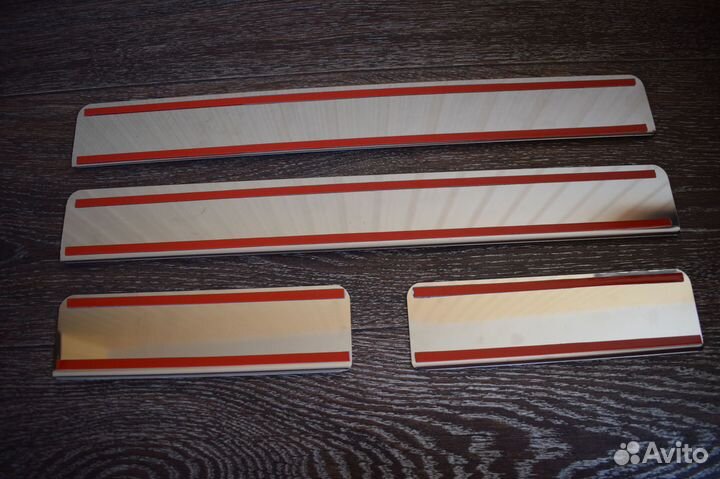 Накладки на пороги Kia Rio 3 Киа Рио 3