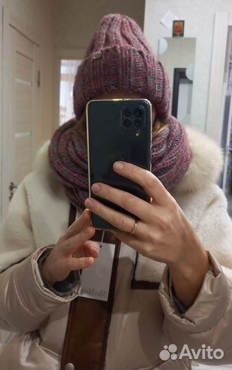 Шапка и снуд женский