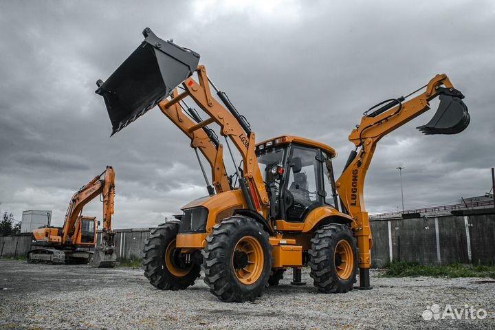 Экскаватор-погрузчик LuGong LG388H, 2023