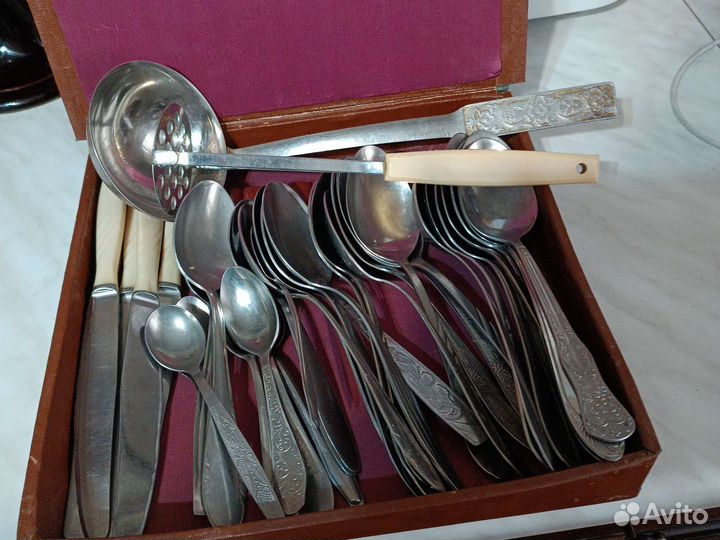 Ложки, ложечки, ножи, половник