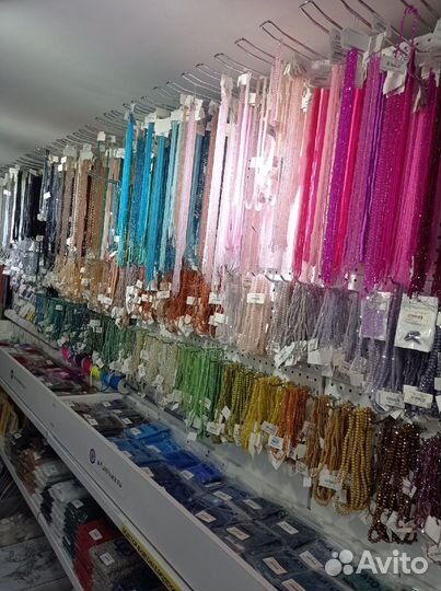 Стеклянные граненые бусины