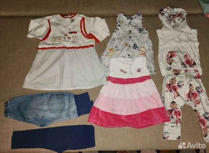 Пакет одежды на девочку 74-86